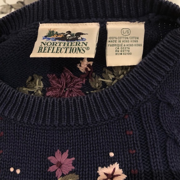 Vintage Northern Reflections Embroidered Sweater - Picture 3 of 4